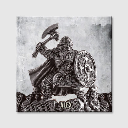 Viking Spirit - Personalized Viking Square Canvas