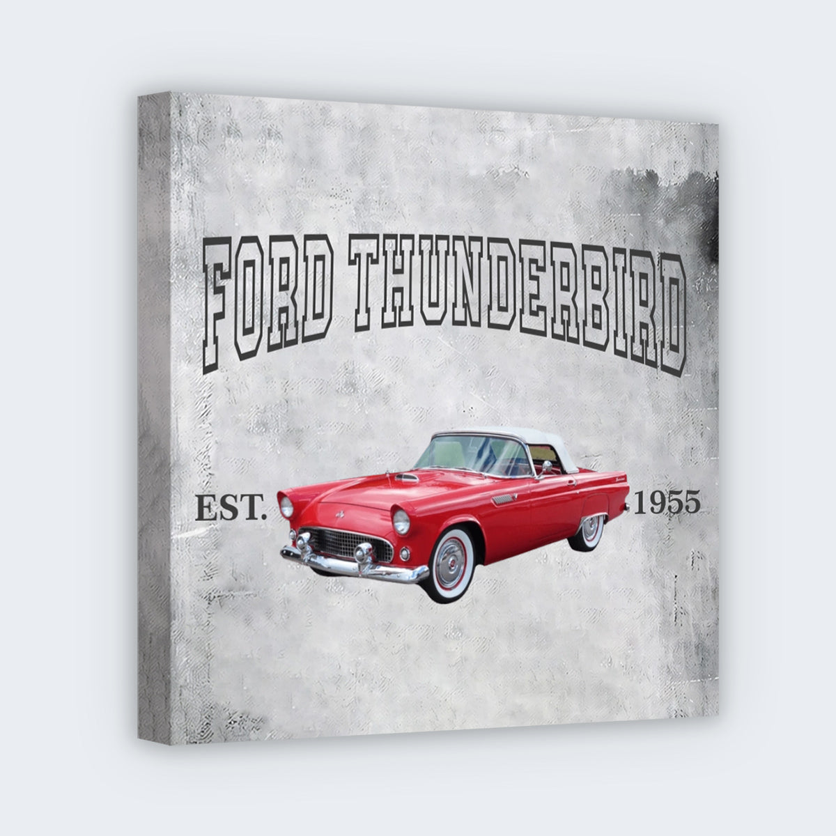 Custom Car Photo Square Canvas - Personalized Wall Art Gift