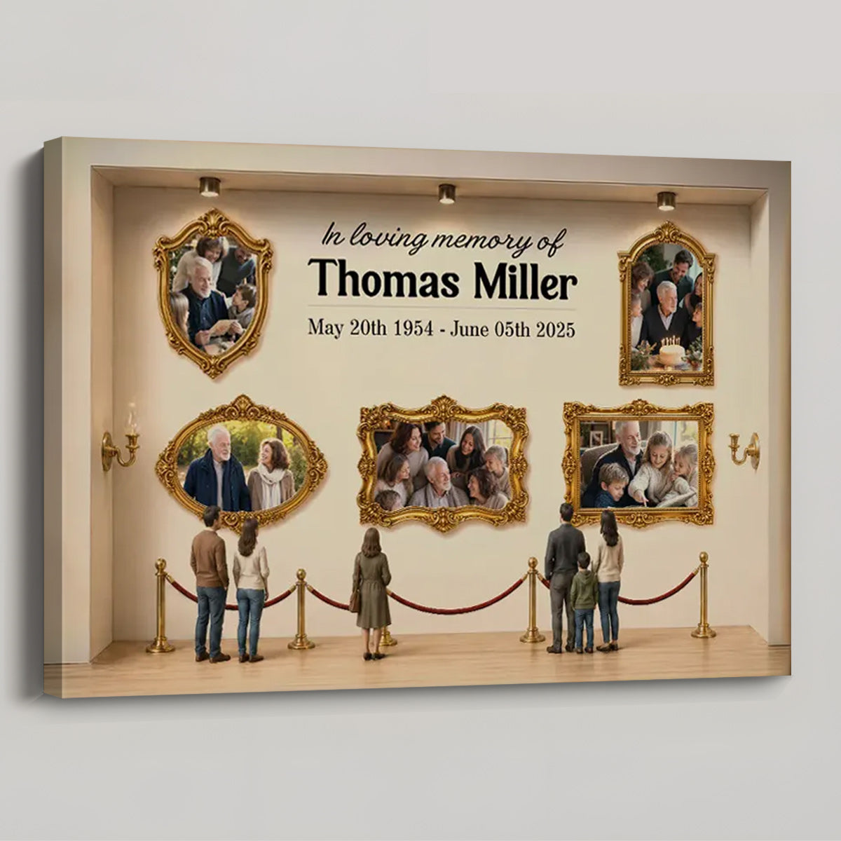 "Celebrating The Life Of" Personalized Memorial Canvas / Poster - Custom Loss of Loved One Remembrance Family Gift