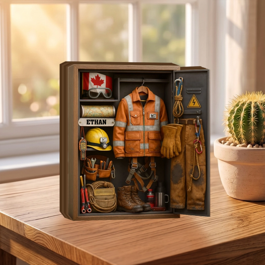 Capture The Spirit Of Adventure And Hard Work - Personalized Custom Wood Block
