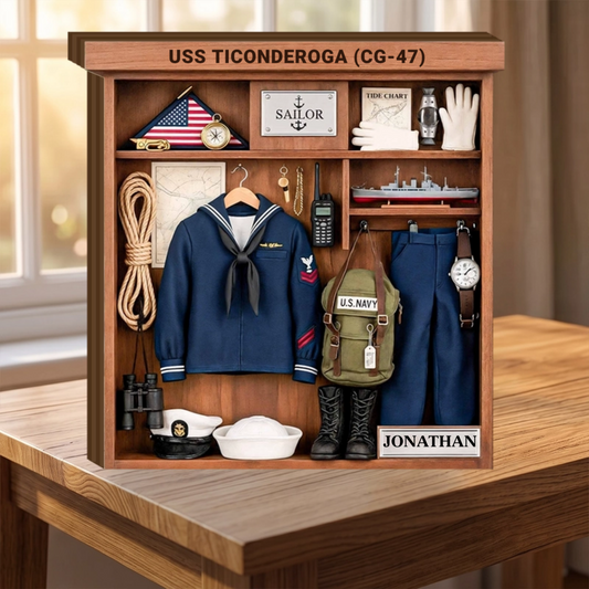 Celebrate A Proud Navy Tradition With Custom Sailor Elements - Personalized Custom Wood Block