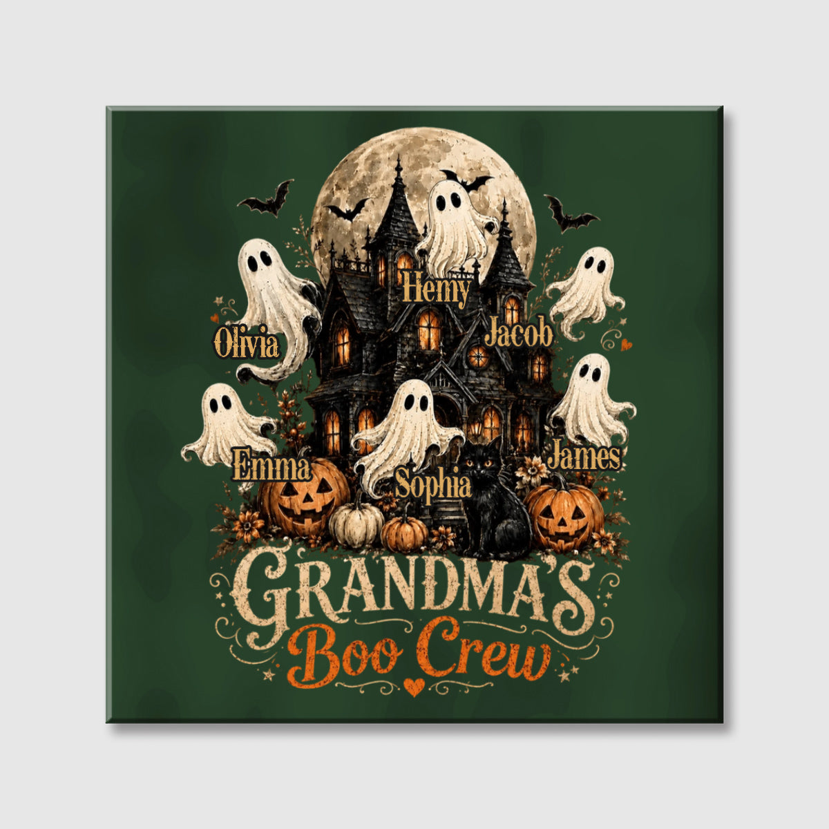 Personalized Grandma Halloween Canvas personalization view for Grandma