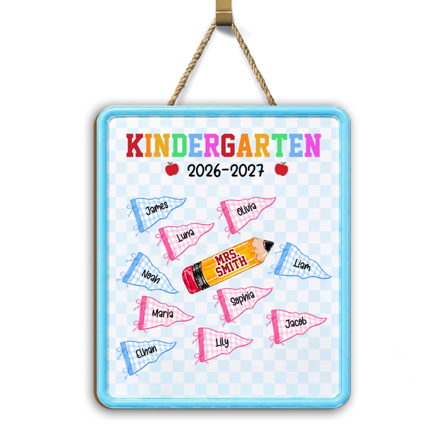 Personalized Preschool Teacher Wood sign - Custom Classroom Keepsake with Student Names