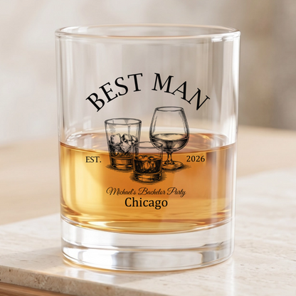 Personalized Groomsmen Tumbler personalization view for Bridesmaids / Groomsmen