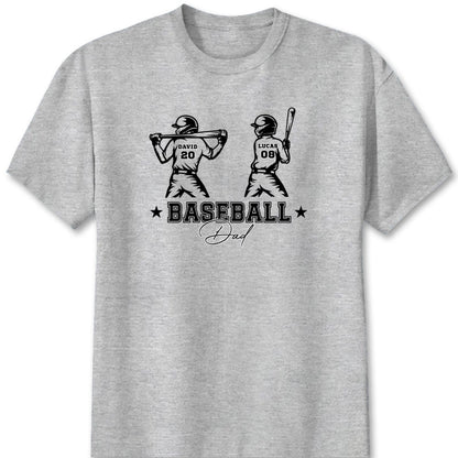 Personalized Baseball Dad Shirt personalization view for Dad
