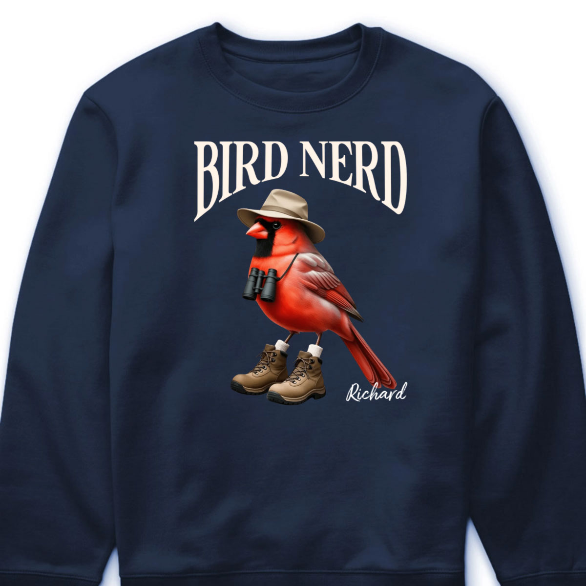 Bird Nerd Personalized Funny Bird Watcher T-Shirt - Custom Gift for Nature Lovers and Twitchers
