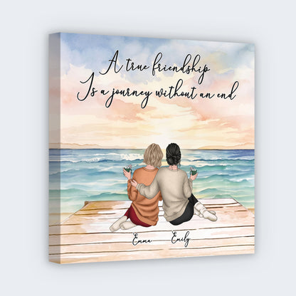 A Journey Without An End - Personalized Custom Square Canvas