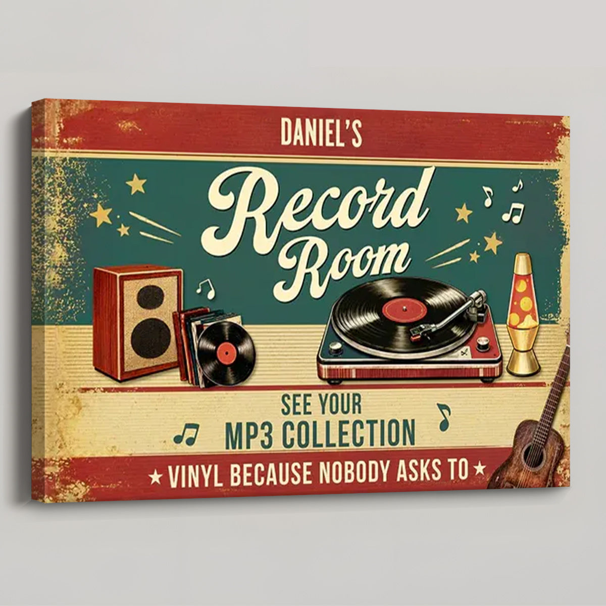 Personalized Music Canvas / Poster - Custom Gifts for Music Lovers