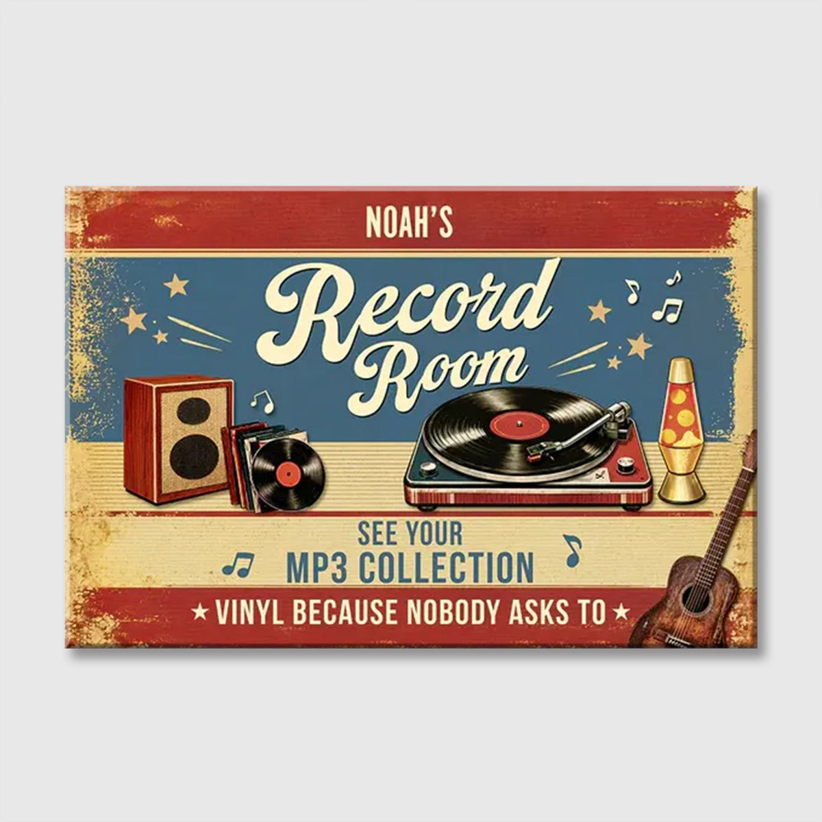 Personalized Music Canvas / Poster - Custom Gifts for Music Lovers
