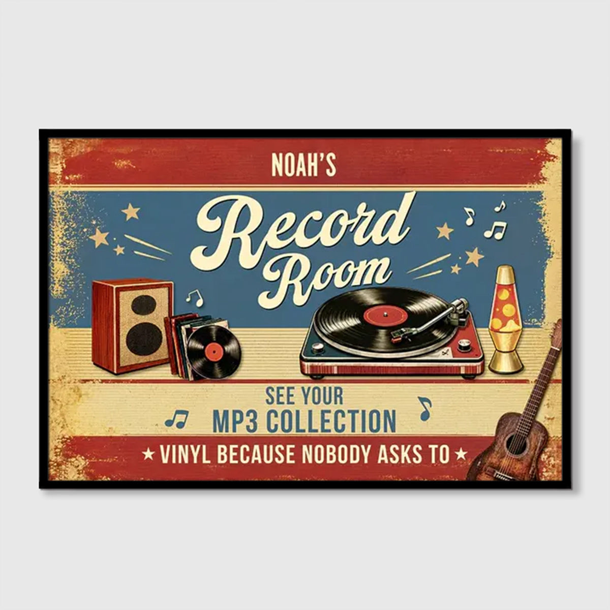 Personalized Music Canvas / Poster - Custom Gifts for Music Lovers
