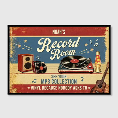 Personalized Music Canvas / Poster - Custom Gifts for Music Lovers