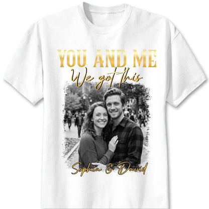 Custom Couple Photo Shirt personalization view for Couples