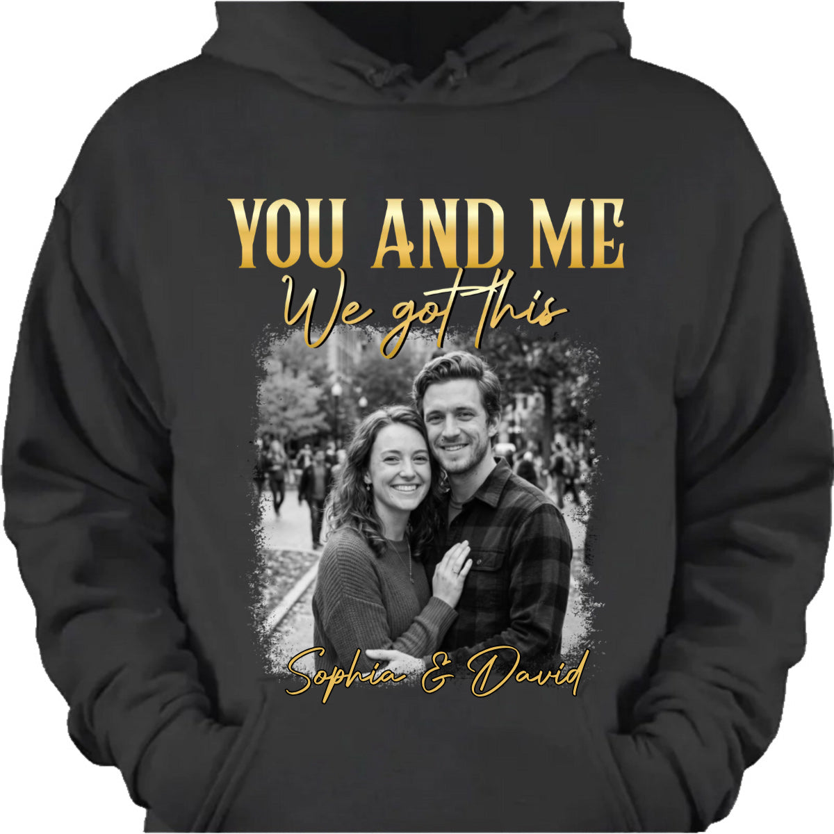 Custom couple photo shirt with You And Me We Got This quote for couples anniversary gift image 7