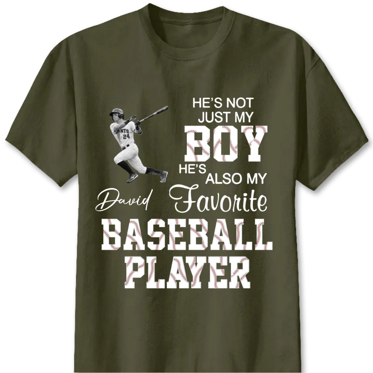 Personalized Grandma Baseball Shirt personalization view for Grandma
