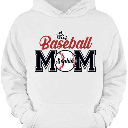 "Baseball/Basketball/Softball Mom" Personalized T-shirt - Custom Gift for Players