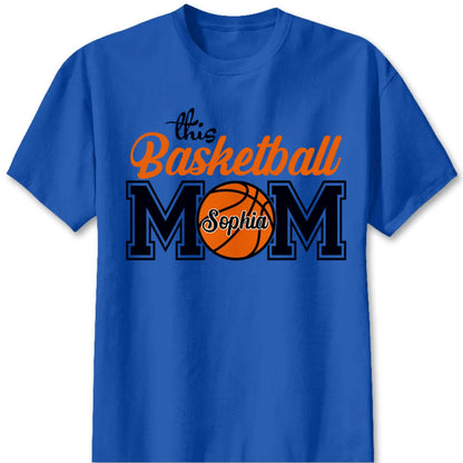 "Baseball/Basketball/Softball Mom" Personalized T-shirt - Custom Gift for Players