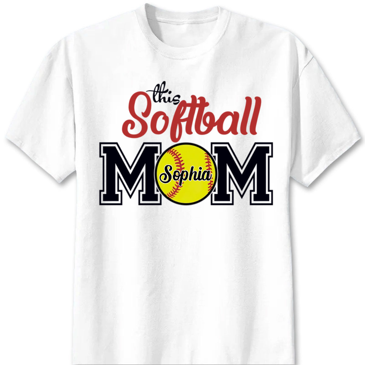 "Baseball/Basketball/Softball Mom" Personalized T-shirt - Custom Gift for Players