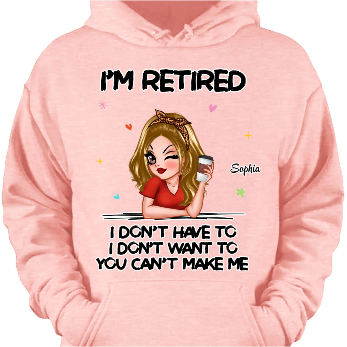 Personalized retirement shirt for women with funny quote and custom character design - perfect retirement gift image 7
