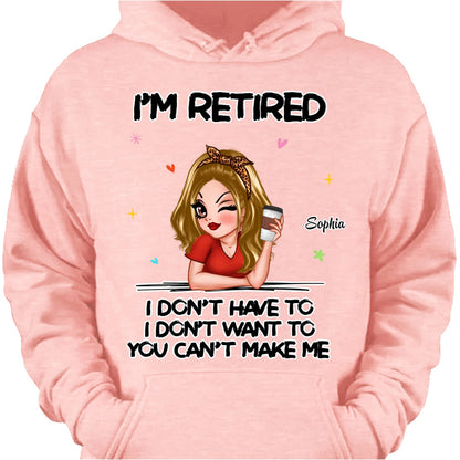 Personalized retirement shirt for women with funny quote and custom character design - perfect retirement gift image 7