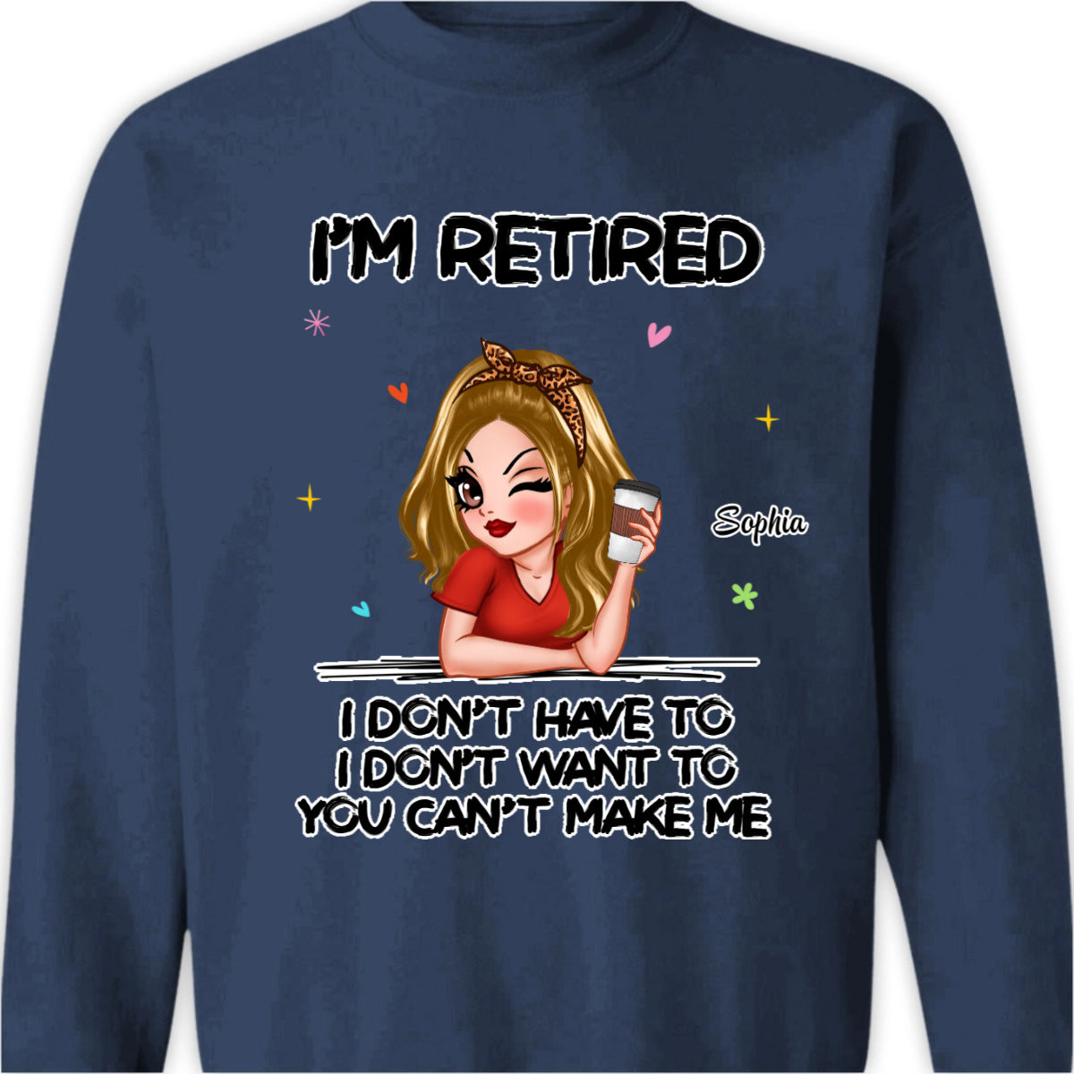 Personalized retirement shirt for women with funny quote and custom character design - perfect retirement gift image 8