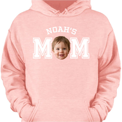 Custom kid photo dad mom comfort shirt featuring personalized baby face graphic and custom name print image 7