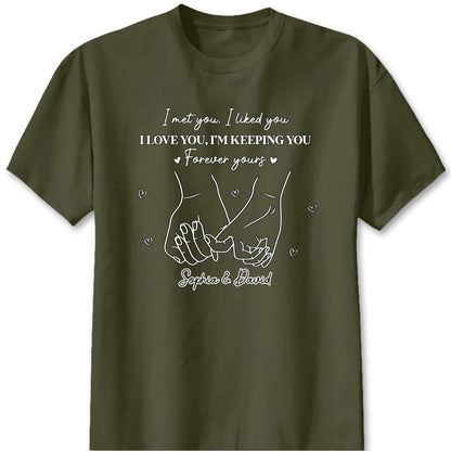 T-Shirt / Hoodie detail view for Couples