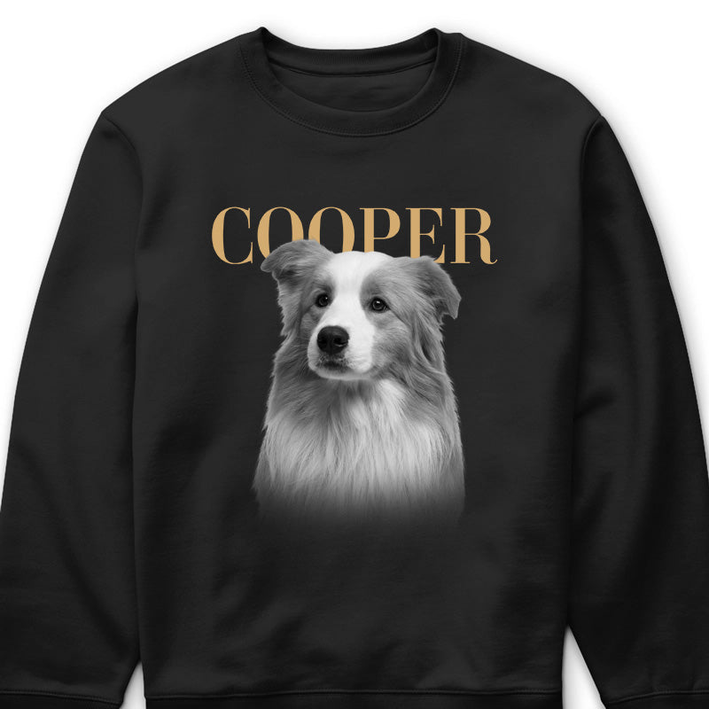 T-Shirt / Hoodie material and size view - Custom Pet Face Shirt