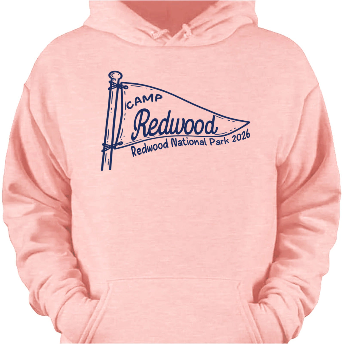T-Shirt / Hoodie material and size view - Personalized Outdoor Adventure Shirt