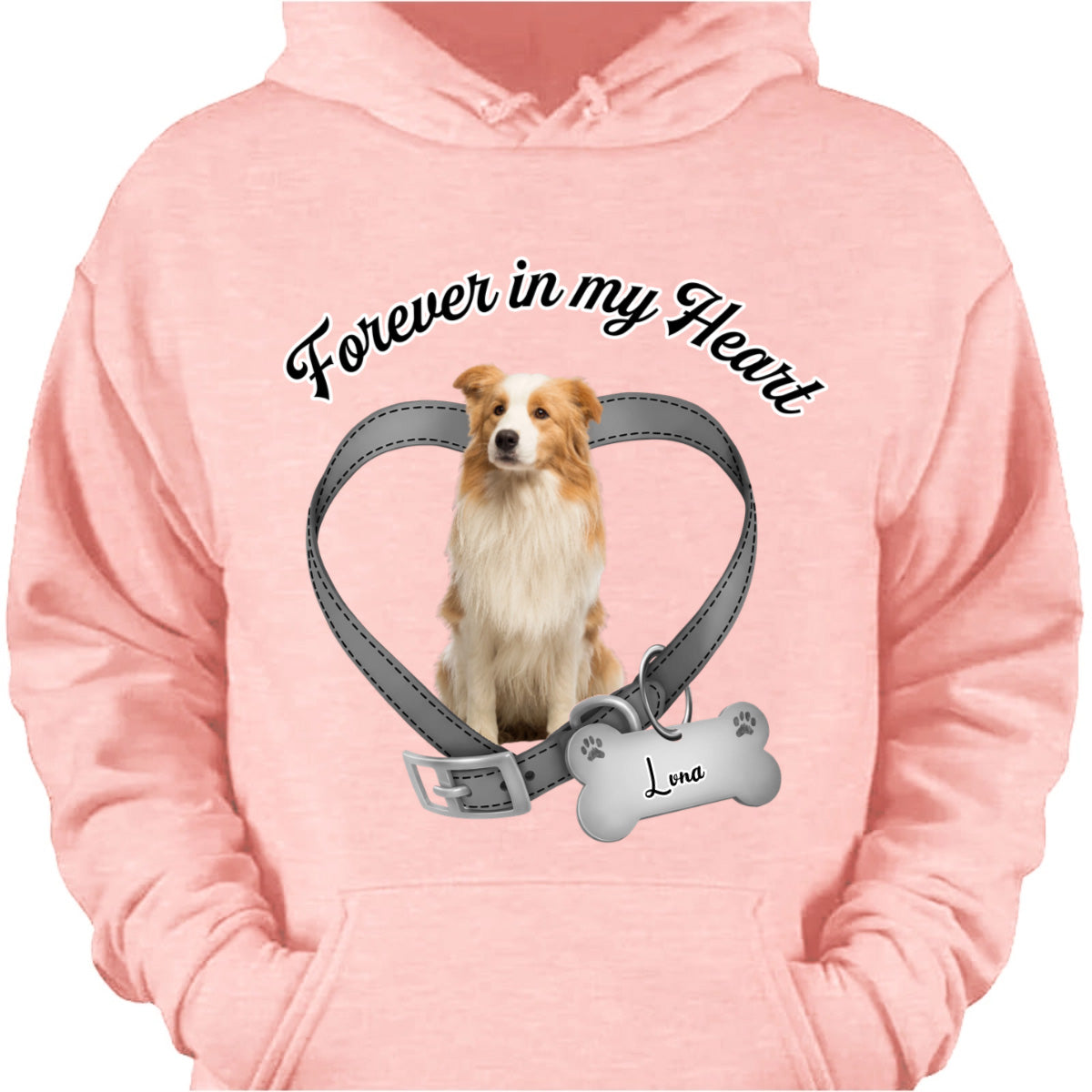 Forever In My Heart - Custom Pet Photo Memorial T-Shirt