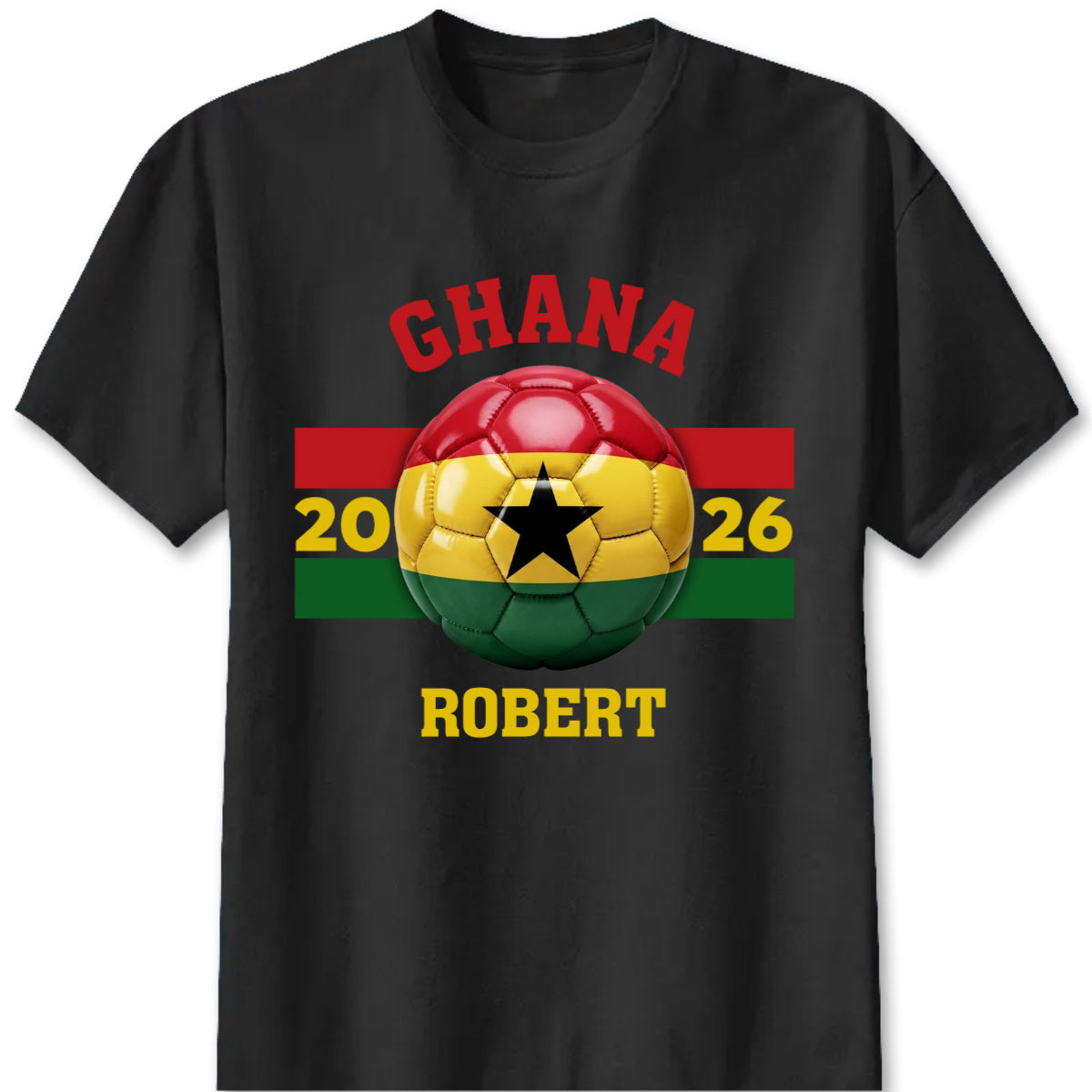 Custom Soccer Ball Flag Shirt personalization view for Dad