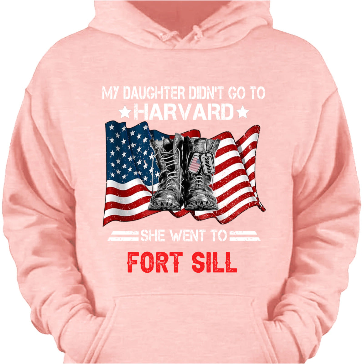 I Didn't Go To Harvard I Went To Custom Military Base T-Shirt - Personalized Military Soldier T-Shirt