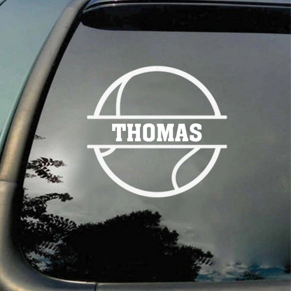 Passionate About The Game Personalized Sports Ball Sticker - Custom Gift for Sports Fans