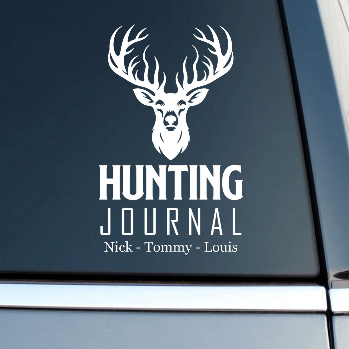 Personalized Hunting Adventures Car Sticker - Custom Gift For Hunting Lovers