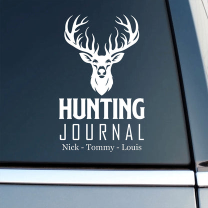 Personalized Hunting Adventures Car Sticker - Custom Gift For Hunting Lovers