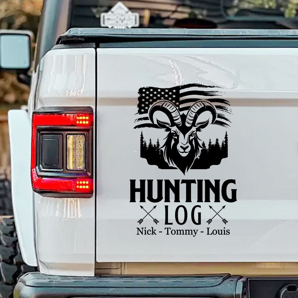 Personalized Hunting Adventures Car Sticker - Custom Gift For Hunting Lovers