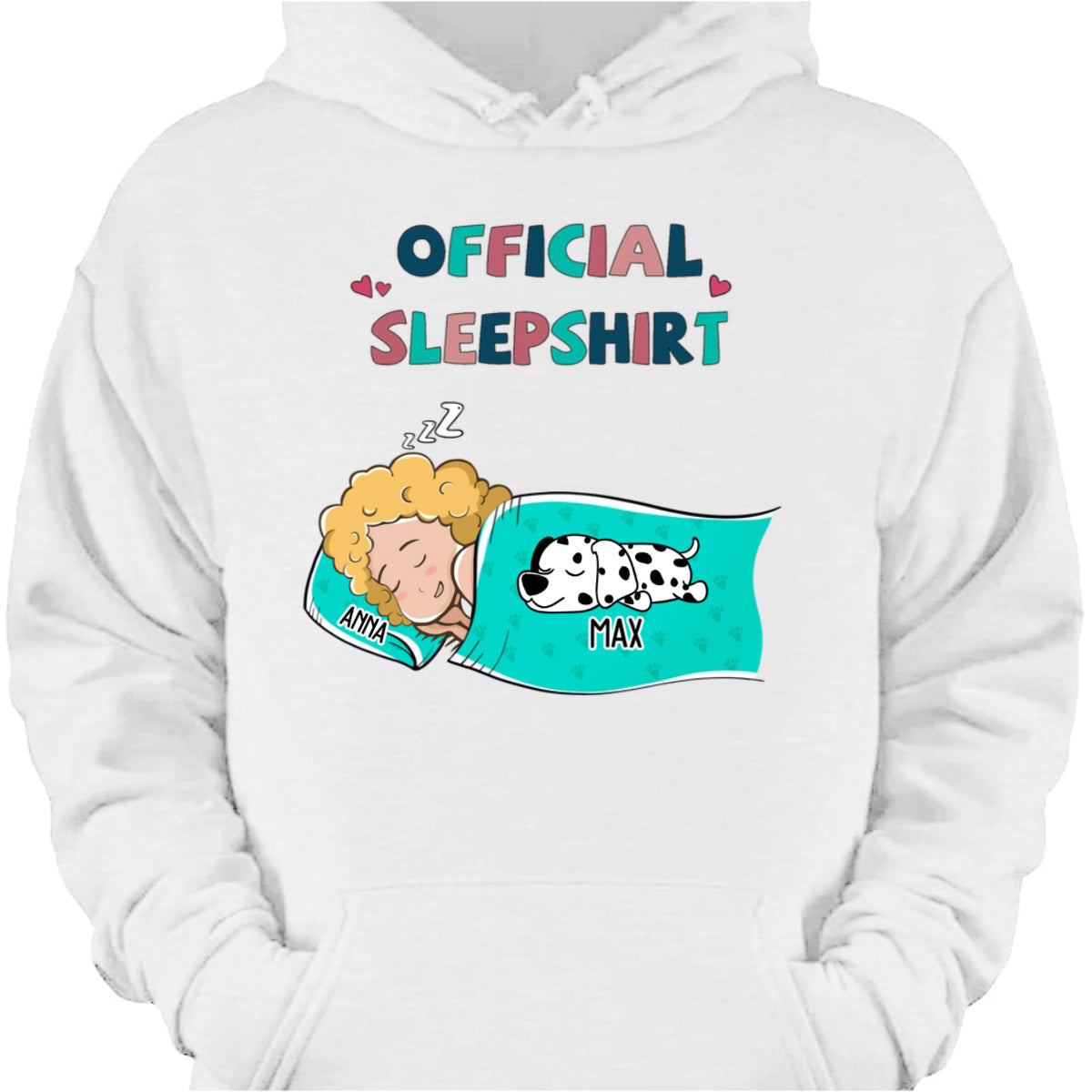 Official Sleepshirt Personalized Dog Lover Shirt - Custom Pet Sleeping Tee Gift