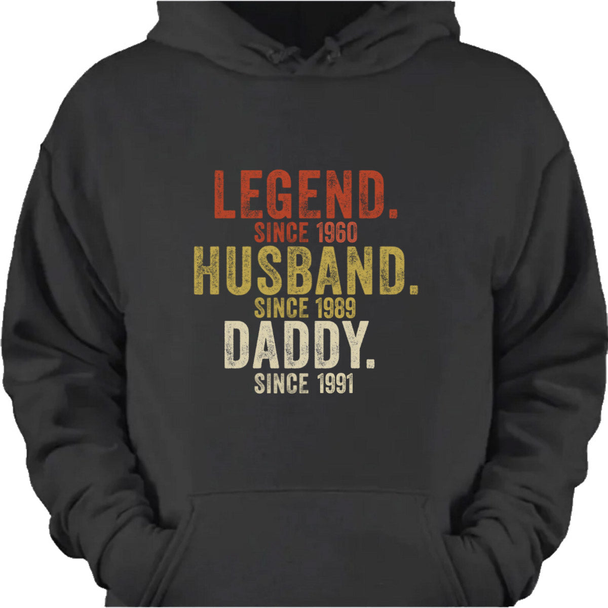 Legend Husband Daddy Grandpa Personalized Shirt - Custom Year Tee Hoodie for Grandpa