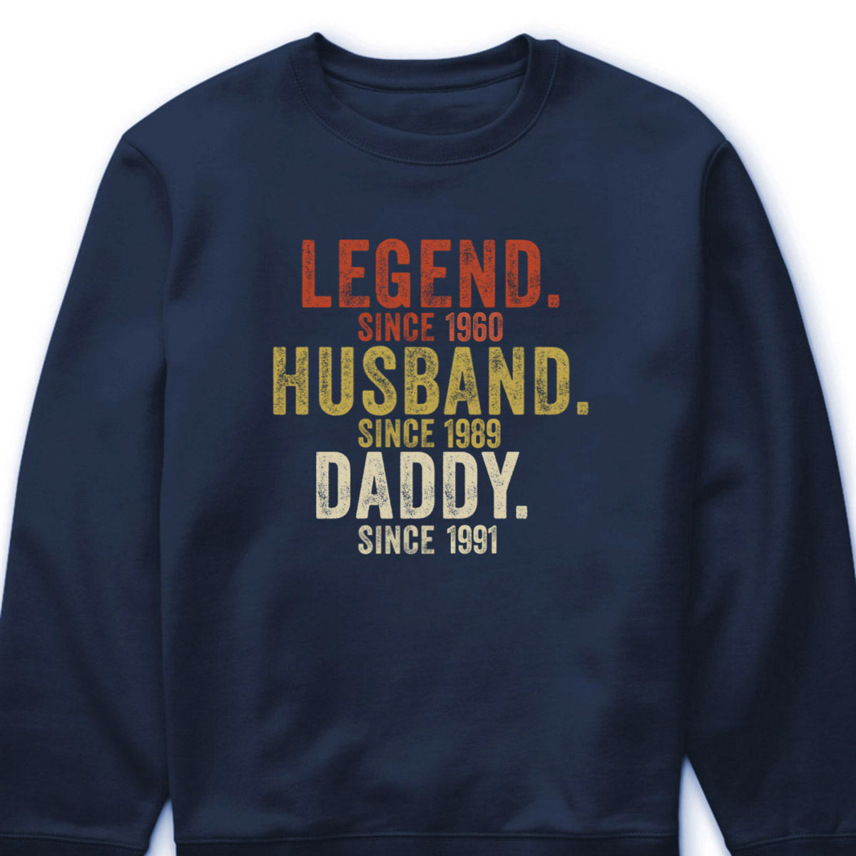 Legend Husband Daddy Grandpa Personalized Shirt - Custom Year Tee Hoodie for Grandpa