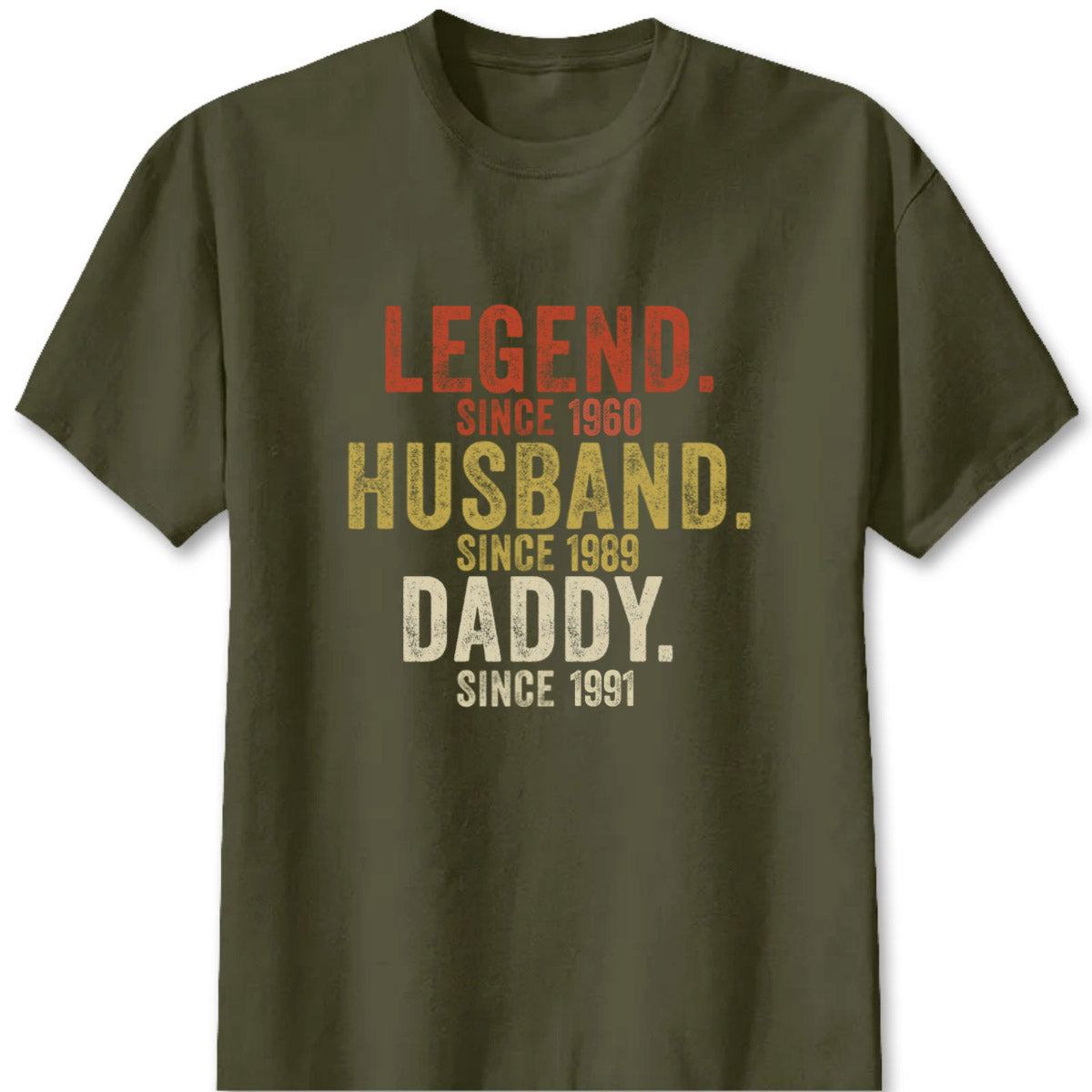 Legend Husband Daddy Grandpa Personalized Shirt - Custom Year Tee Hoodie for Grandpa