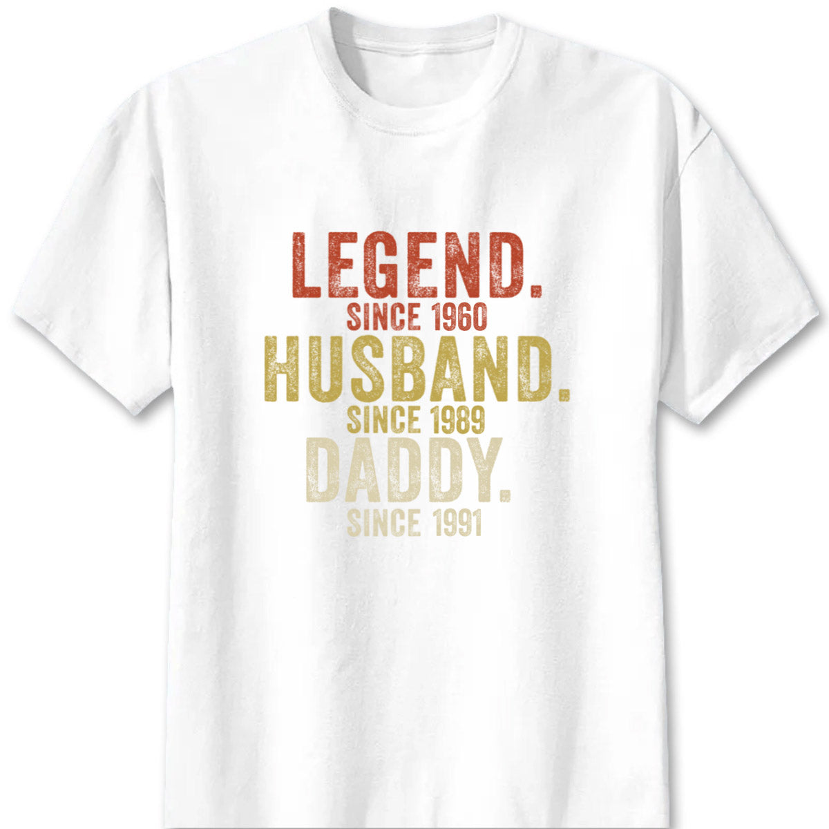 Legend Husband Daddy Grandpa Personalized Shirt - Custom Year Tee Hoodie for Grandpa