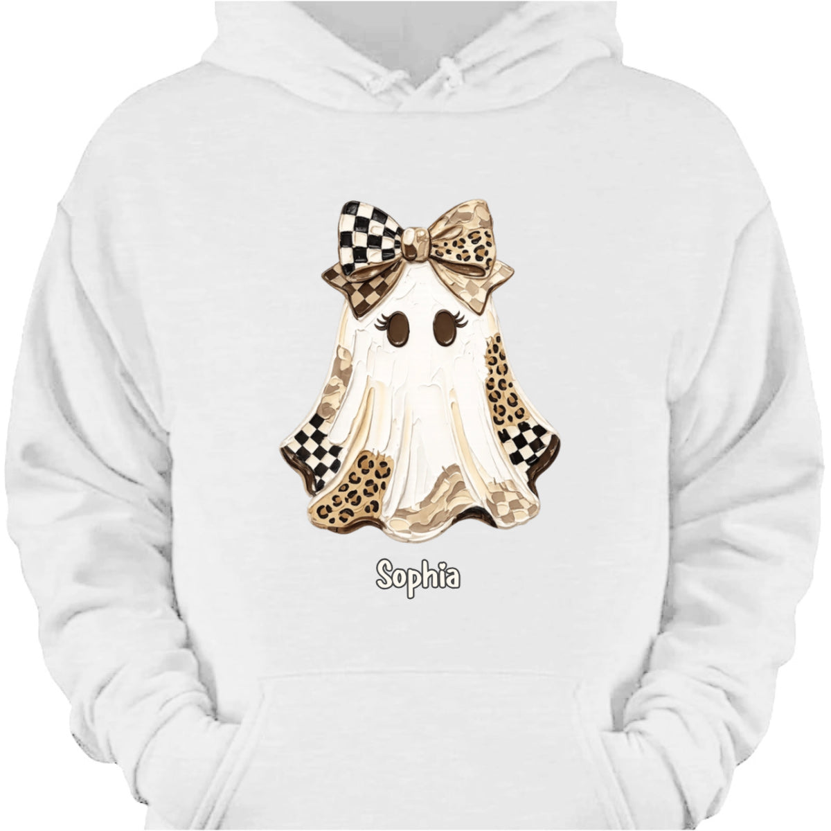 Cute Custom Ghost Halloween T-Shirt - Personalized Fall Shirt for Her