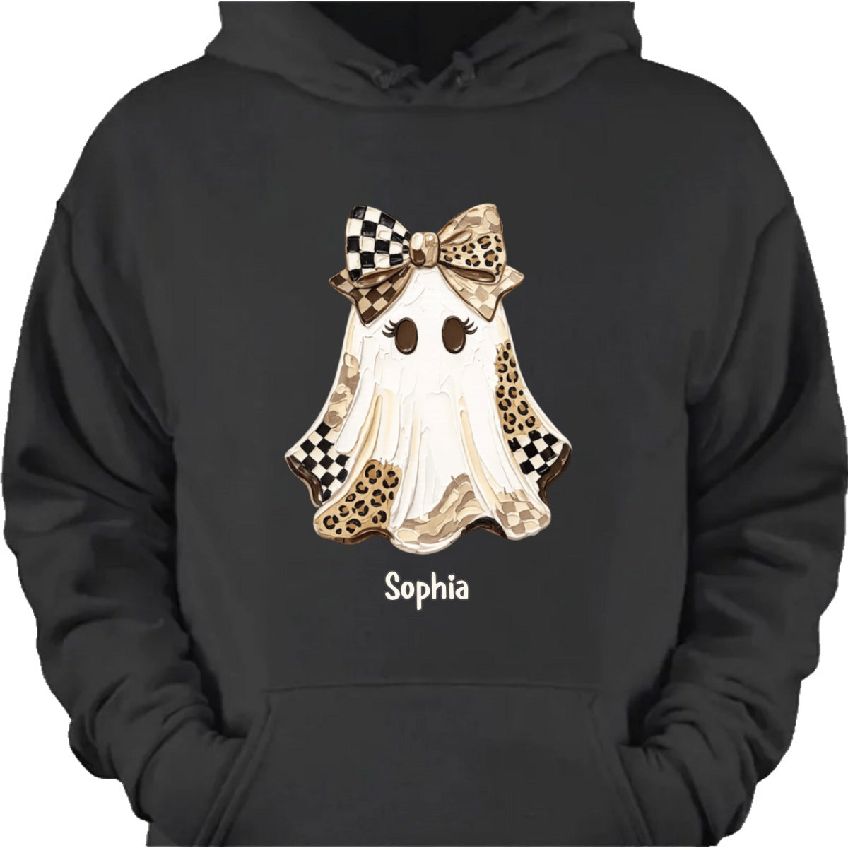Cute Custom Ghost Halloween T-Shirt - Personalized Fall Shirt for Her