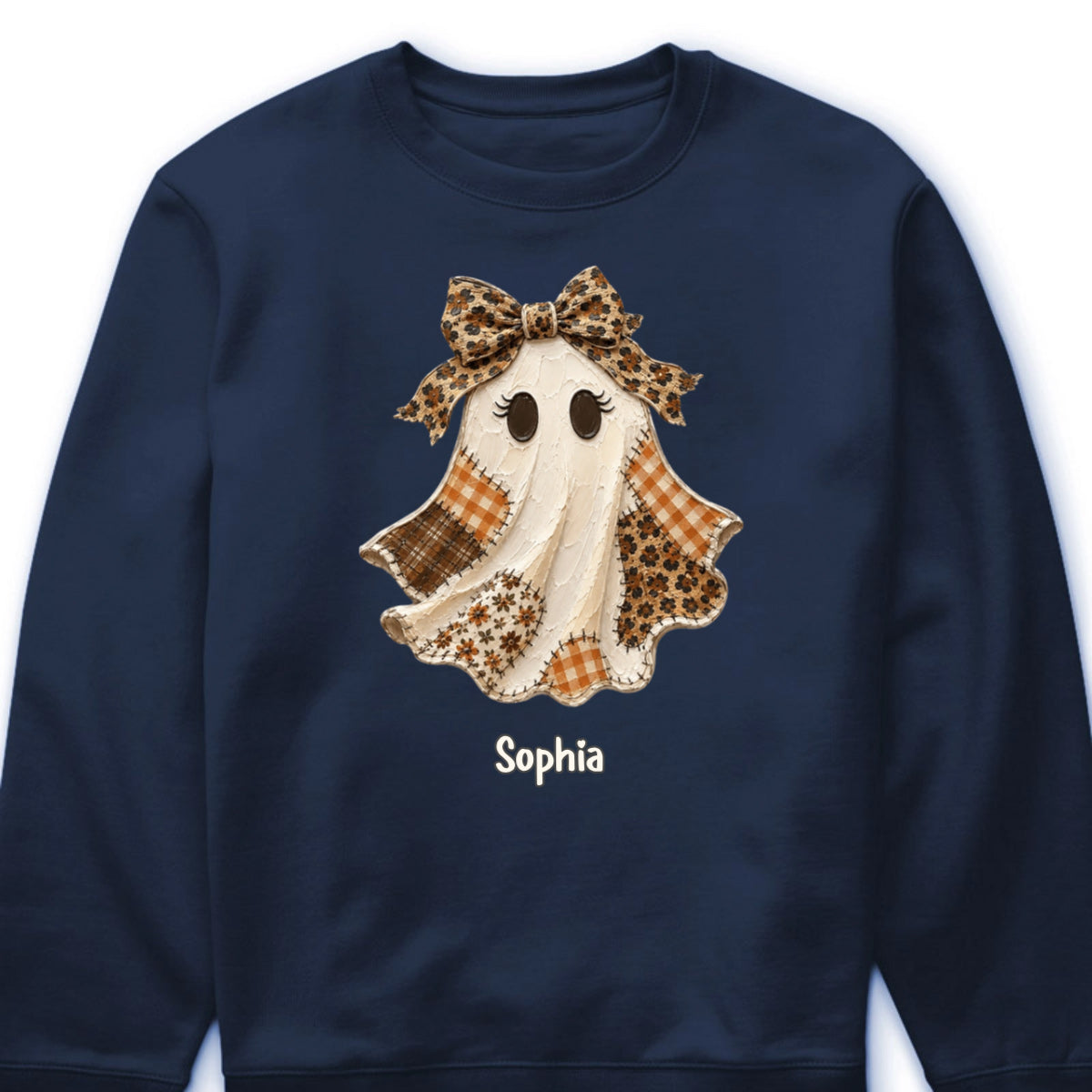 Cute Custom Ghost Halloween T-Shirt - Personalized Fall Shirt for Her