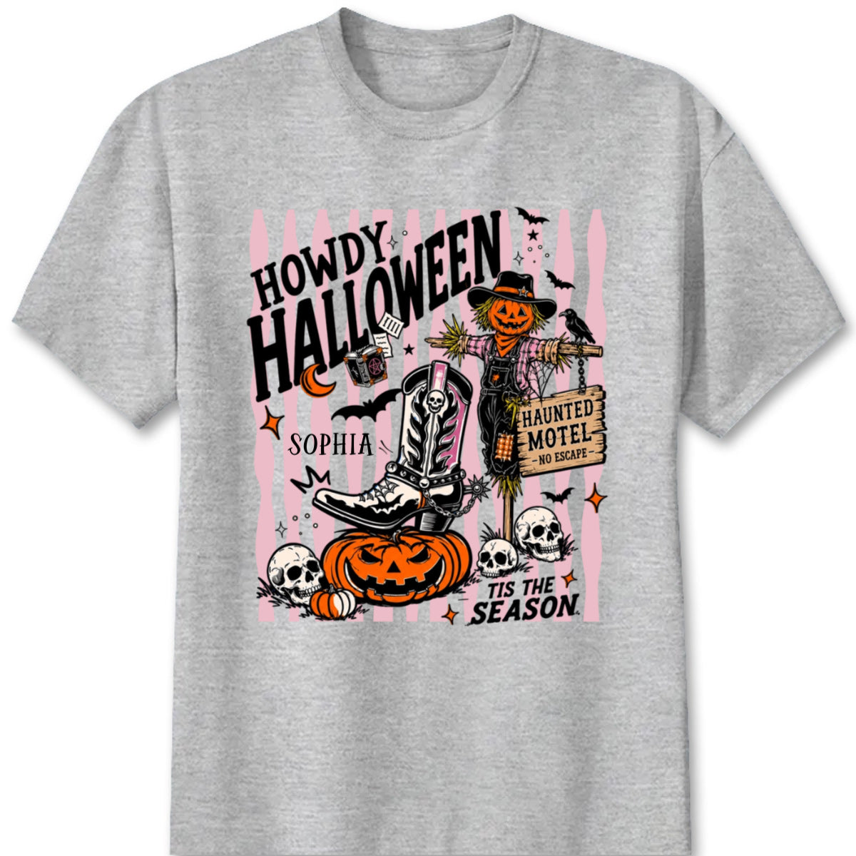 Howdy Halloween Personalized Shirt - Custom Fall Western Graphic Tee for Best Friends