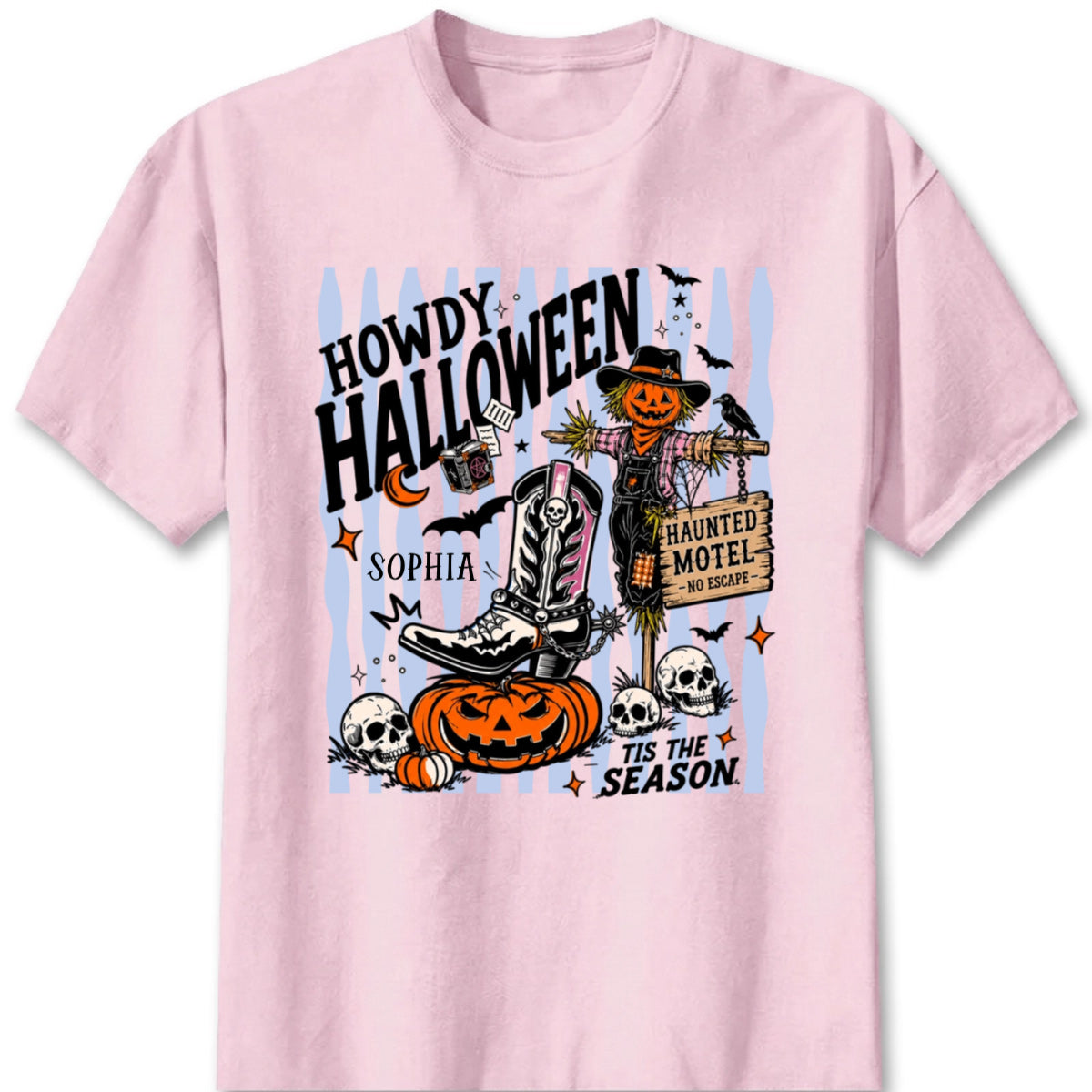 Howdy Halloween Personalized Shirt - Custom Fall Western Graphic Tee for Best Friends