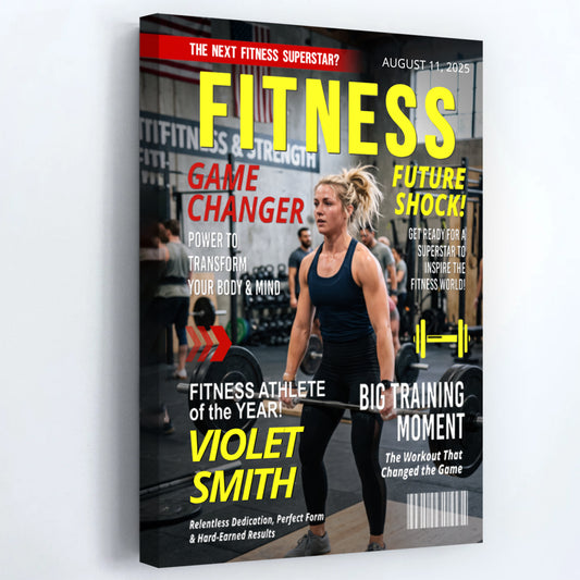 Custom Fitness Photo Canvas / Poster - Personalized Gift for Fitness Lovers