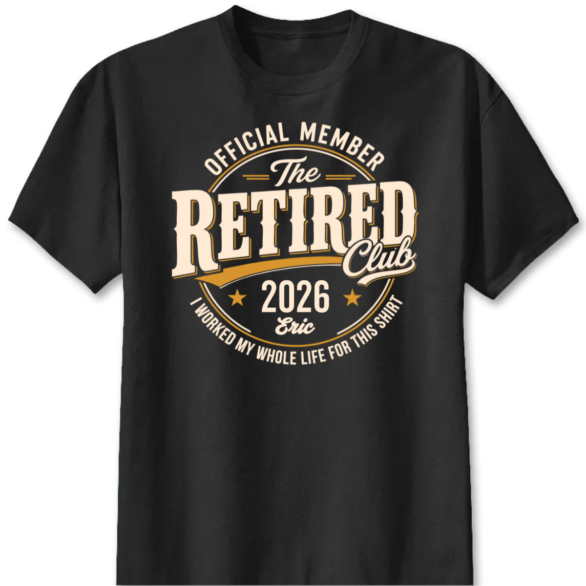 The Retired Club Personalized Retirement Shirt - Custom Name & Year Keepsake Gift