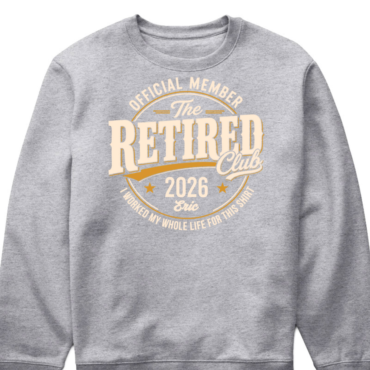 The Retired Club Personalized Retirement Shirt - Custom Name & Year Keepsake Gift