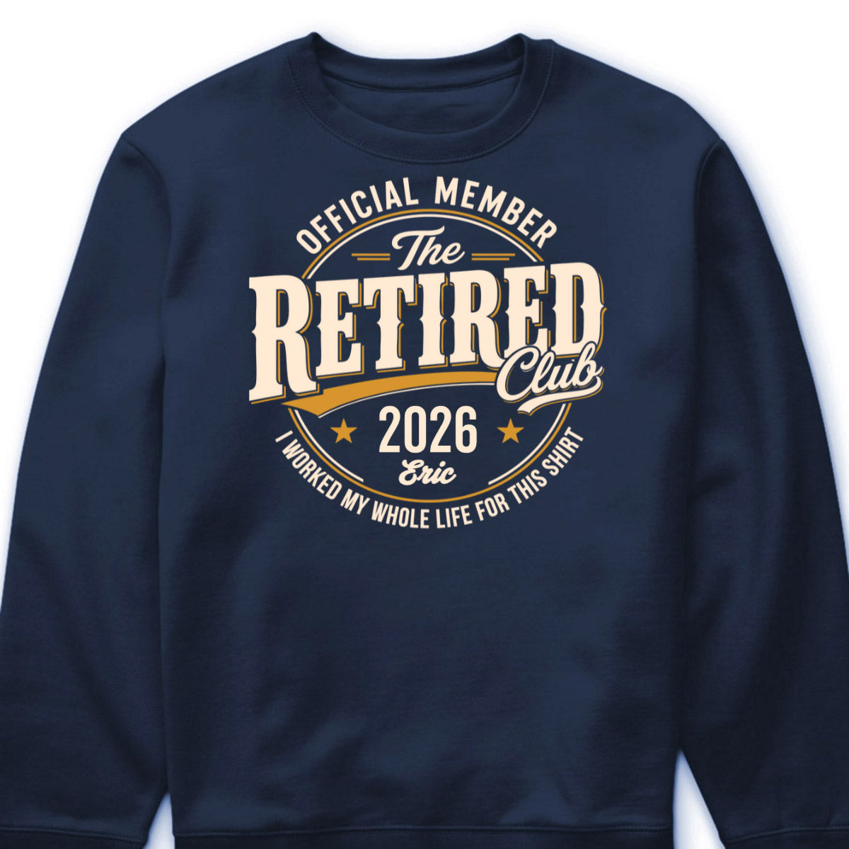 The Retired Club Personalized Retirement Shirt - Custom Name & Year Keepsake Gift
