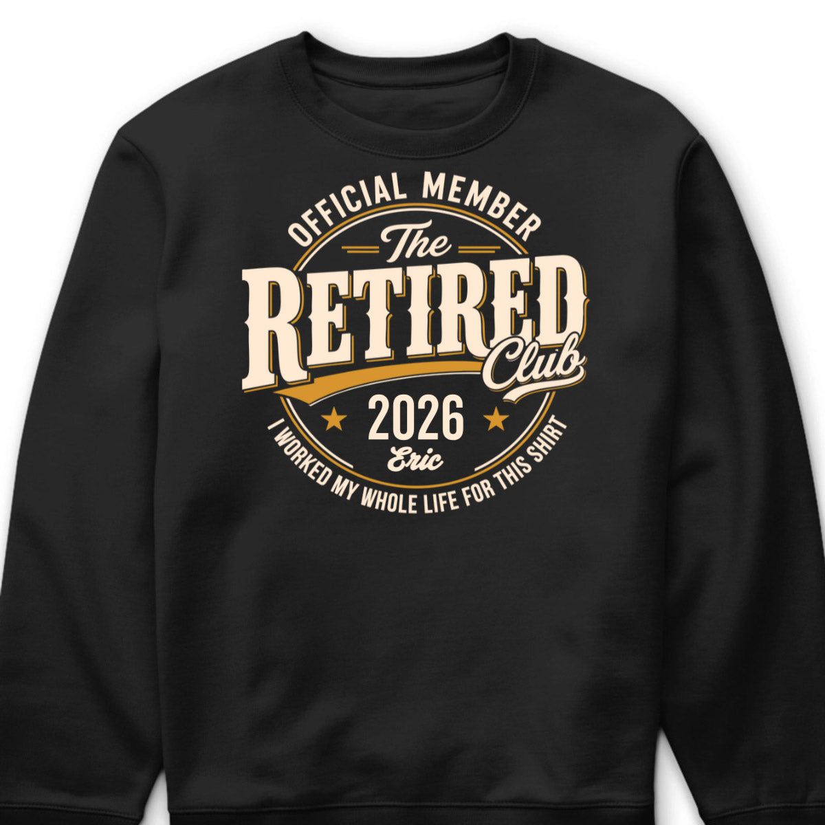 The Retired Club Personalized Retirement Shirt - Custom Name & Year Keepsake Gift